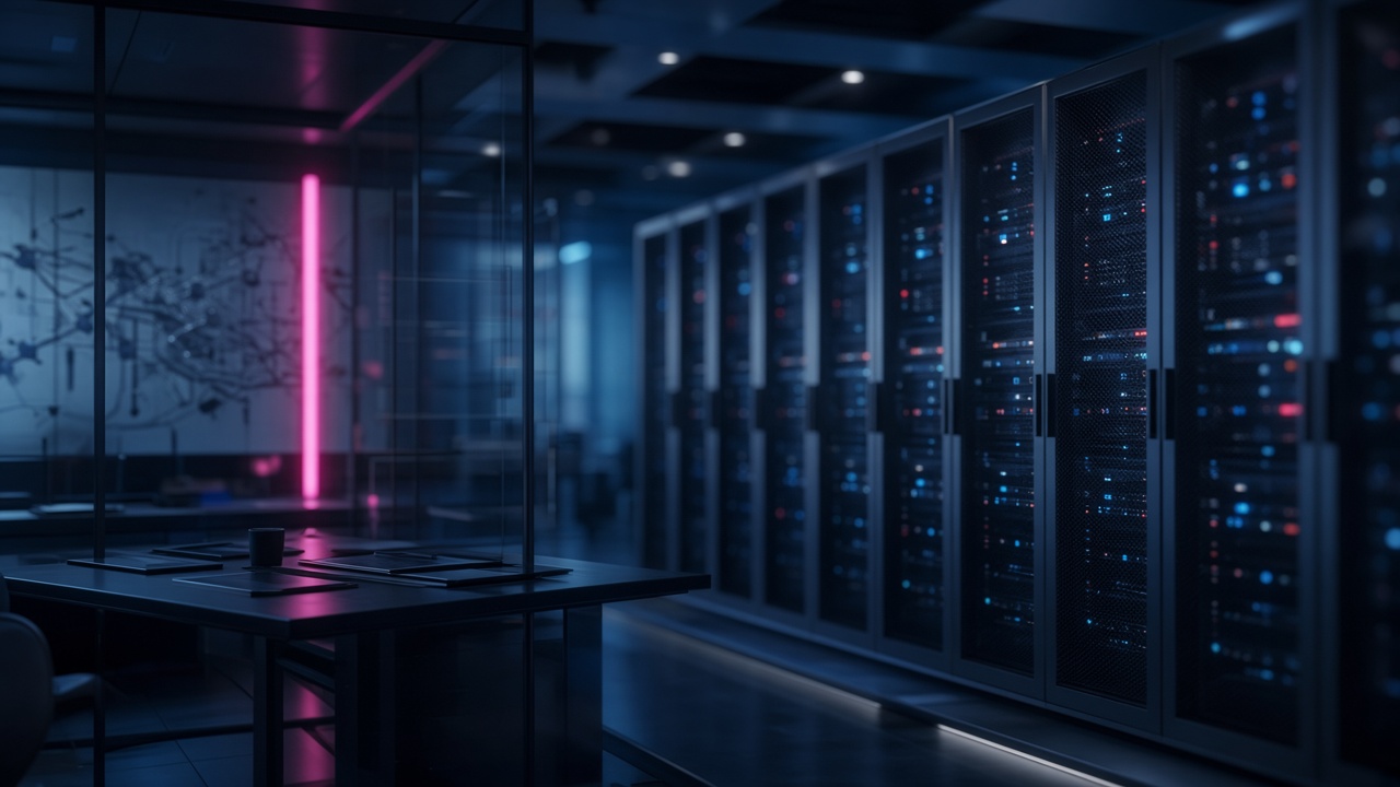 Data centre aisle representing enterprise platform modernisation